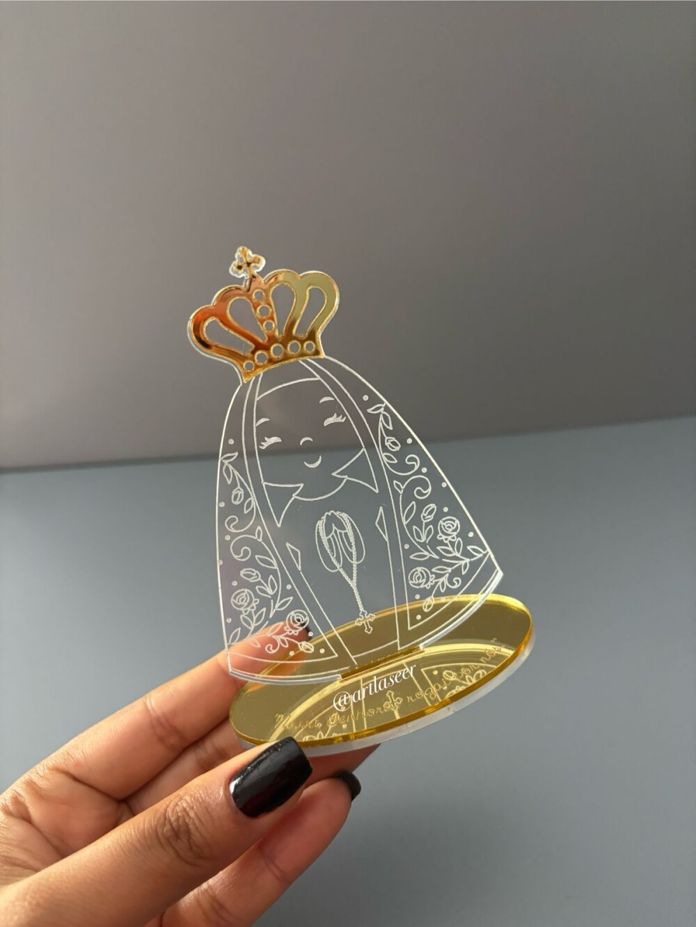 Santinha Nossa Senhora Aparecida lembrança personalizada
