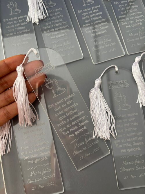 Marcador de Página em Acrílico Personalizado – Lembrancinha P