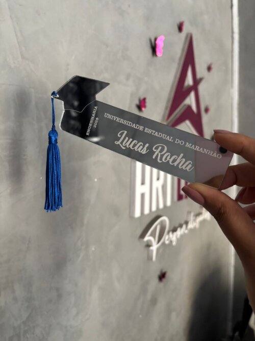 Lembrancinha de Formatura Premium: Marcador de Página Personaliz