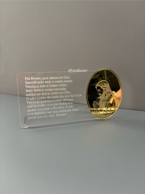 Placa Decoração Oração Pai Nosso