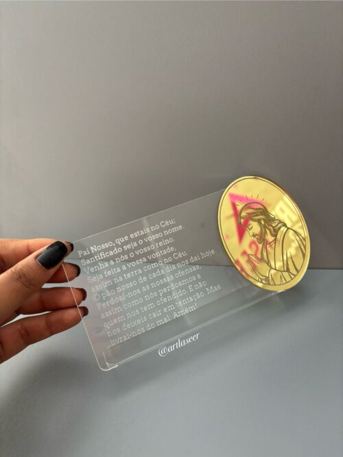 Placa Decoração Oração Pai Nosso