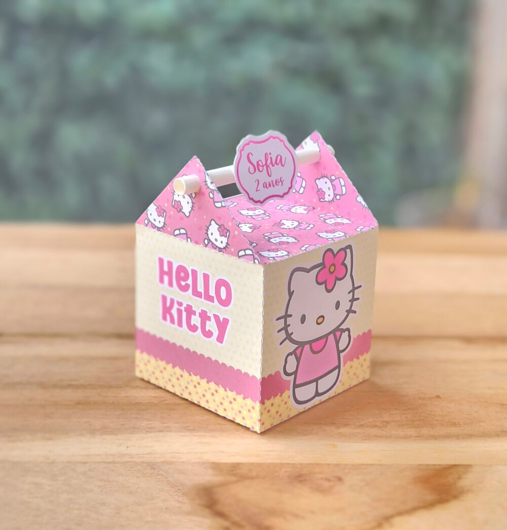 Kit Caixinhas Personalizadas 25 Peças Festa Lembrancinha Hello K