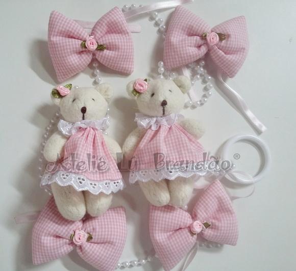 02 Pingentes de Cortina com Ursinhas