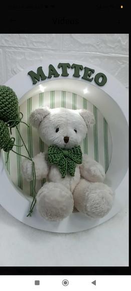 Enfeite de Porta Maternidade com Leds