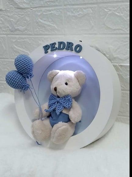Enfeite de Porta Maternidade com Leds