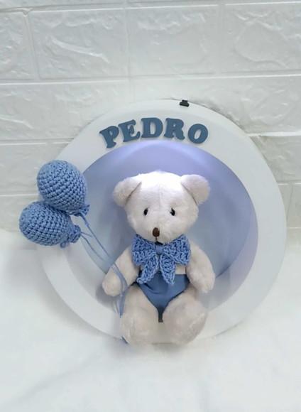 Enfeite de Porta Maternidade com Leds