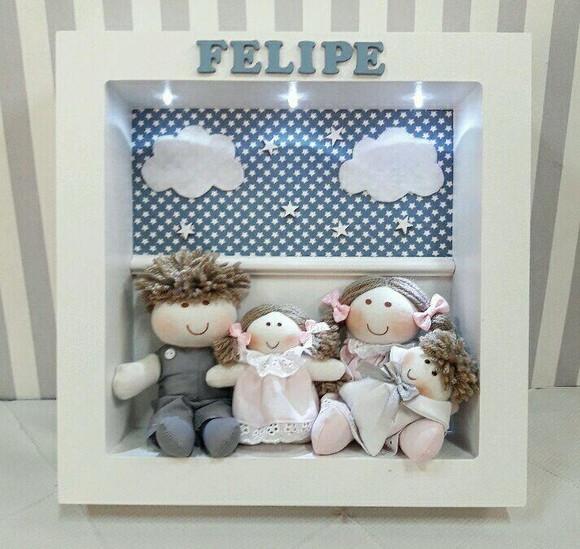 Enfeite de Porta Maternidade Família.