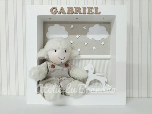 Porta Maternidade Carneirinho com Leds