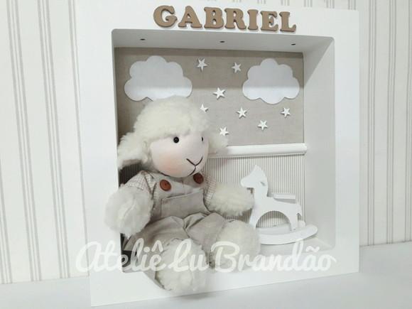 Porta Maternidade Carneirinho com Leds