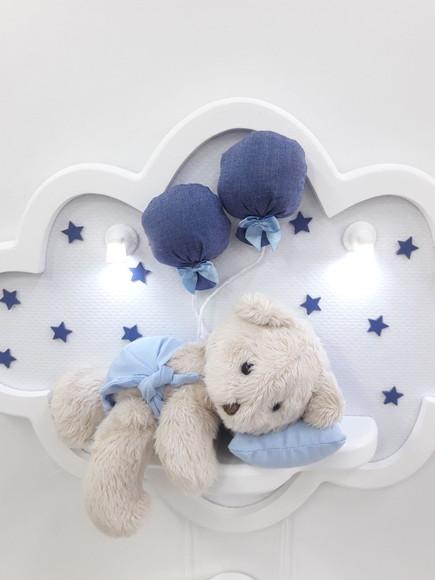 Porta Maternidade Nuvem com Leds