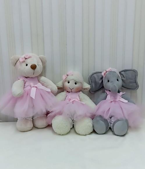 Trio de Bichinhos de Pelúcia