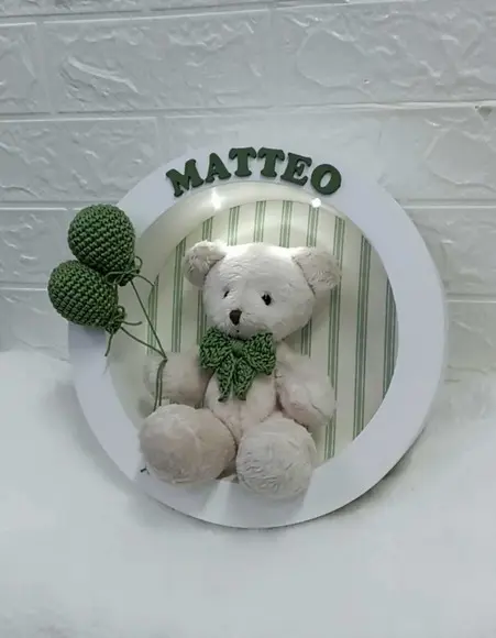 Enfeite de Porta Maternidade com Leds