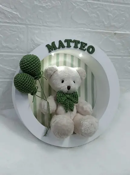 Enfeite de Porta Maternidade com Leds