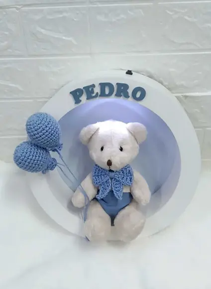 Enfeite de Porta Maternidade com Leds