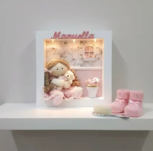 Enfeite de Porta Maternidade Menina