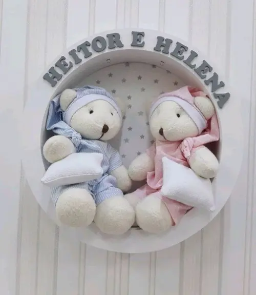 Porta Maternidade Gêmeos