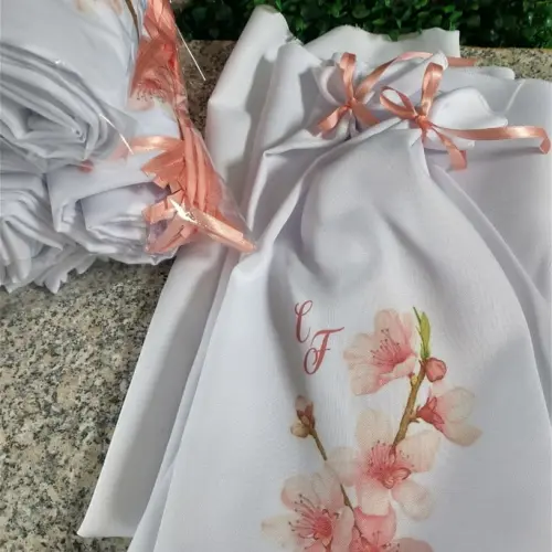 Saquinho Oxford para Chinelo Personalizado 18x38 cm