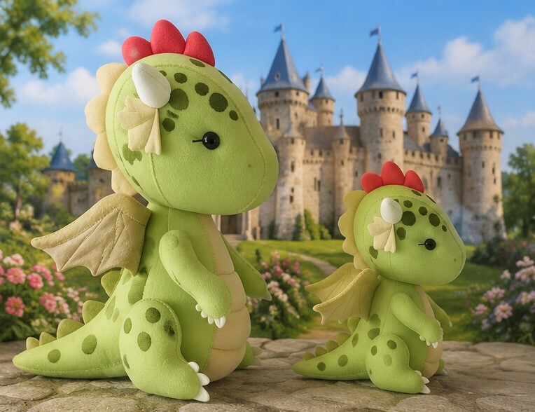Kit Dragão 3d em Feltro