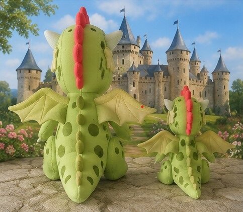 Kit Dragão 3d em Feltro