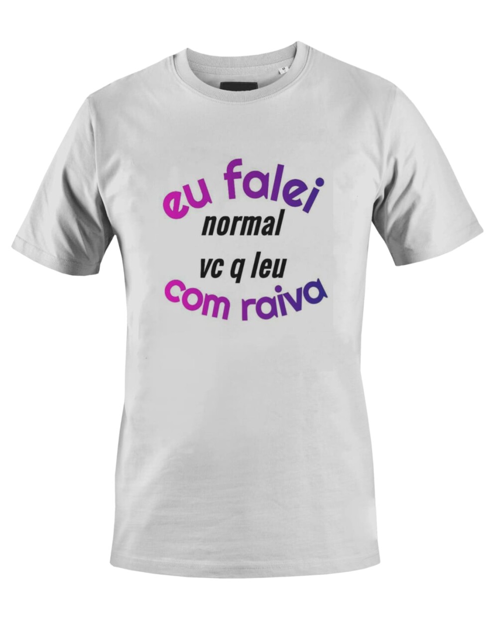 Camiseta Camisa Eu falei normal você que leu com raiva