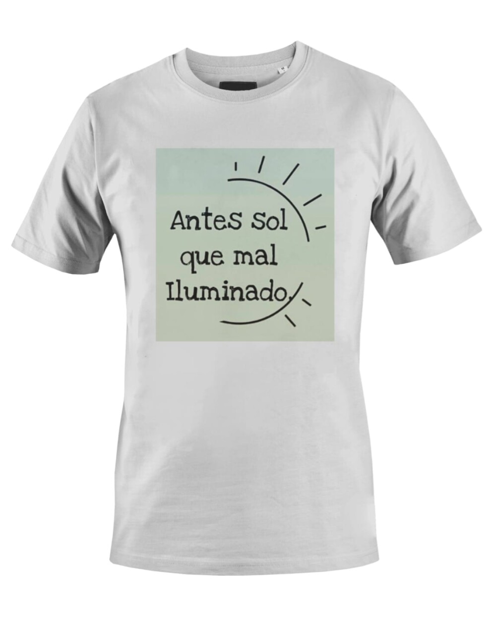 Camiseta Camisa antes sol que mal iluminado
