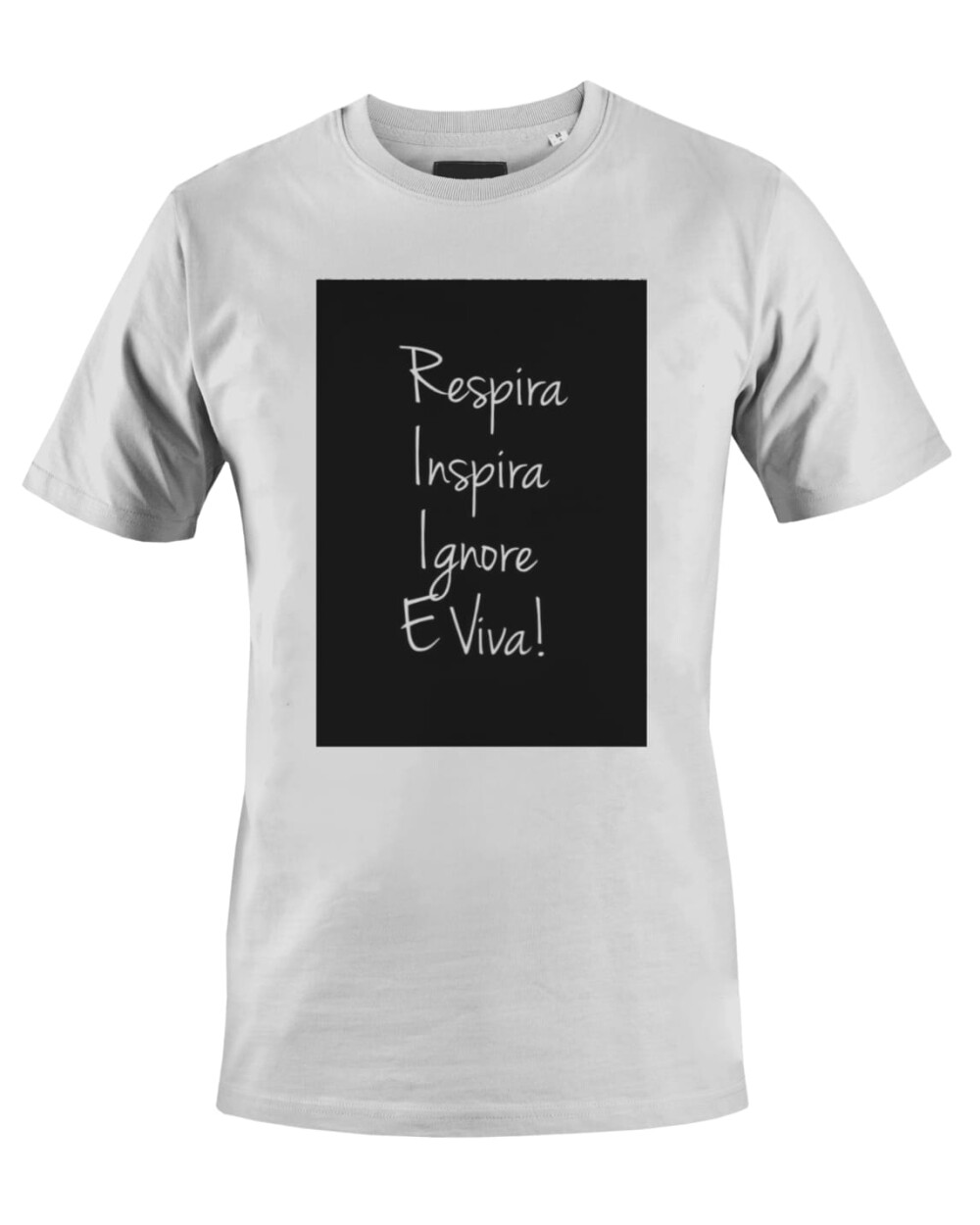 Camiseta Camisa Respira Inspira ignore e viva