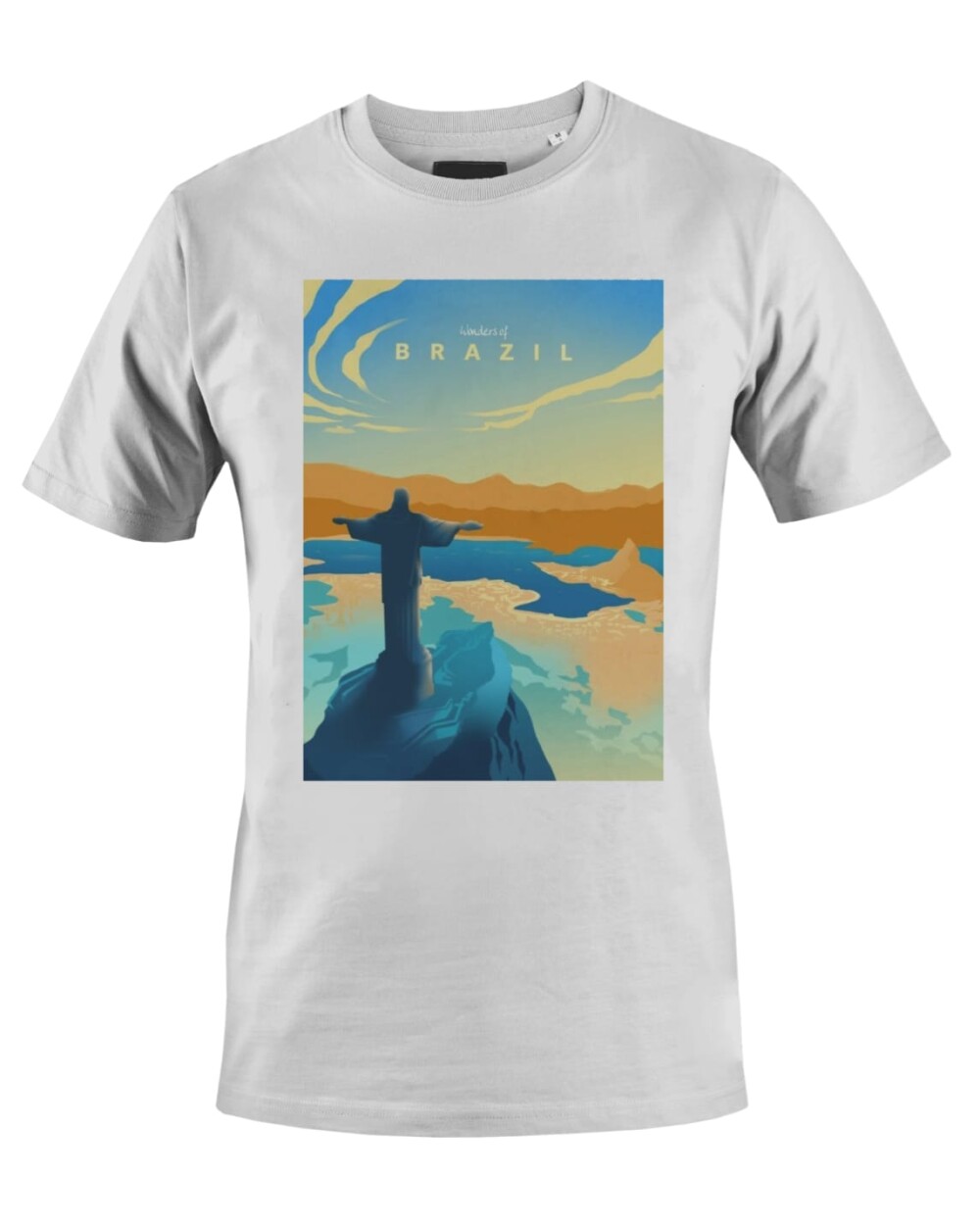 Camiseta Camisa Rio de Janeiro Cristo Redentor Arte Prime