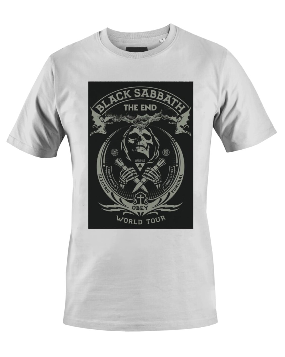 Camiseta Camisa Black Sabbath Rock Band the end
