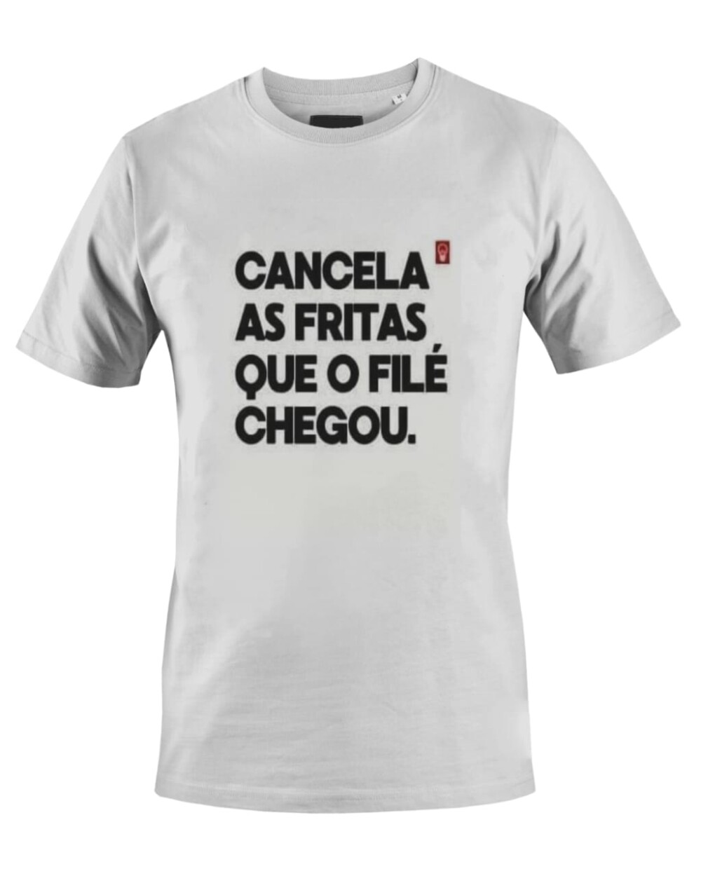 Camiseta Camisa Engraçada Cancela as fritas que o filé chegou