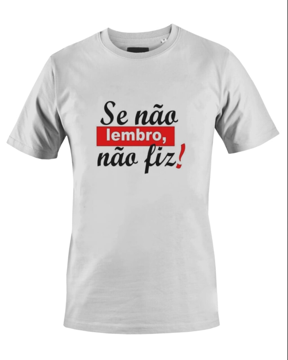 Camiseta Camisa Se não lembro não fiz