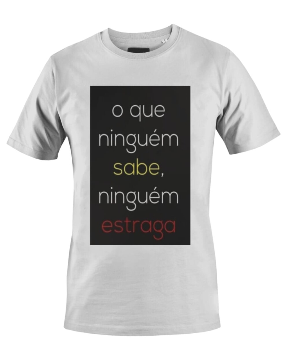 Camiseta Camisa O que ninguém sabe ninguém estraga
