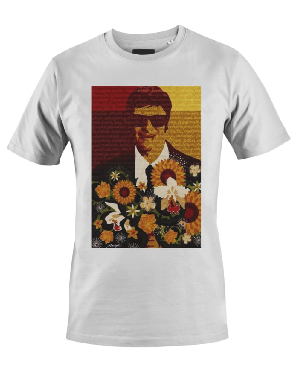 Camiseta Camisa Flores Espiritismo Chico Xavier