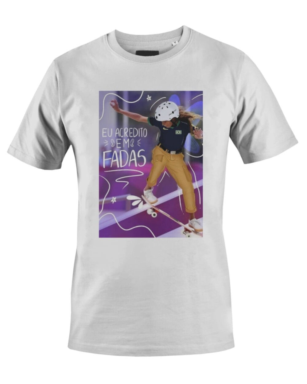 Camiseta Camisa Rayssa Leal Skate Arte