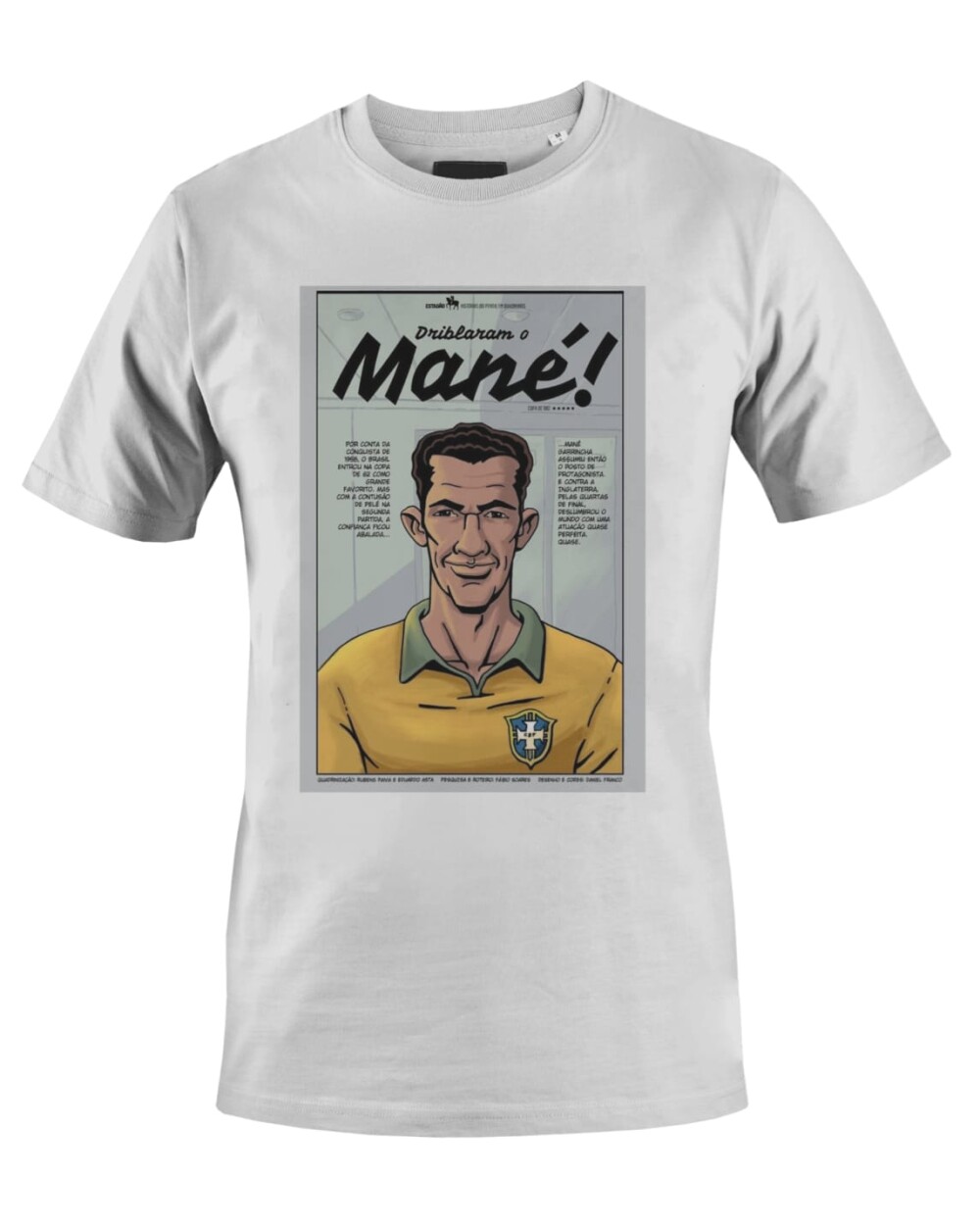 Camiseta Camisa Futebol Mané Garrincha Brasil