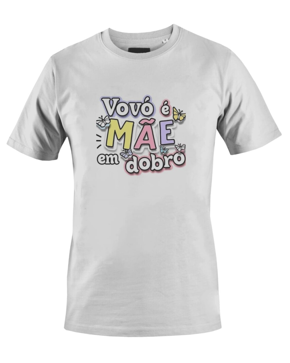 Camiseta Camisa Vovó é mãe em dobro