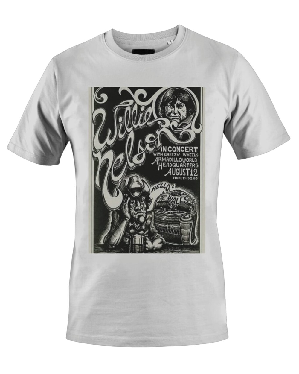 Camiseta Camisa Willie Nelson prime