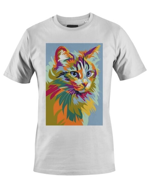 Camiseta Camisa Arte Gato