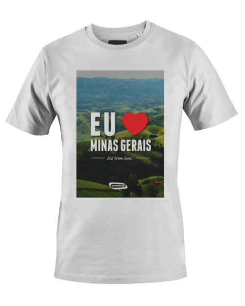 Camiseta Camisa Eu amo Minas Gerais