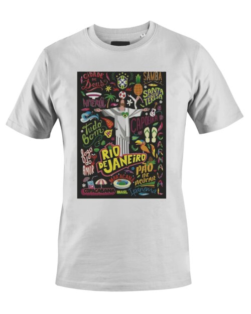 Camiseta Camisa Rio de Janeiro Cristo Redentor Rj Prime