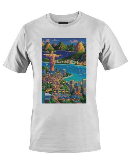Camiseta Camisa Rio de Janeiro Cristo Redentor Rj