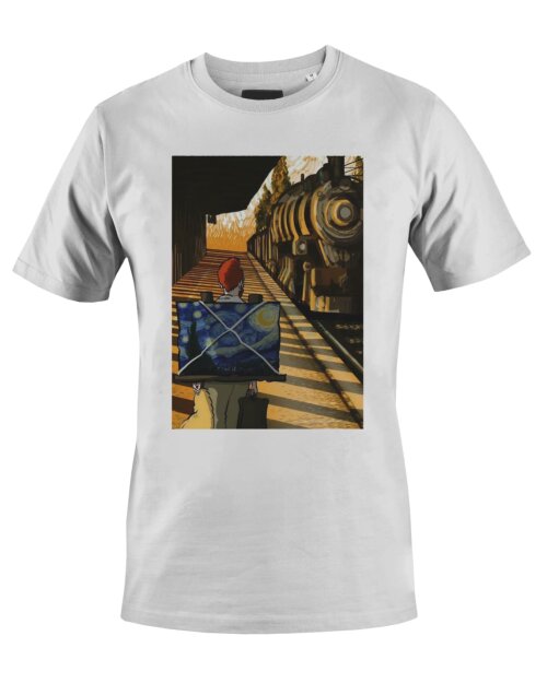 Camiseta Camisa Van Gogh Trem