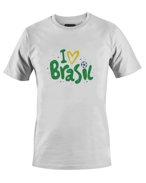Camiseta Camisa I Love Brasil