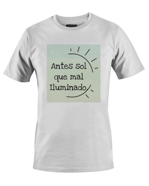 Camiseta Camisa antes sol que mal iluminado