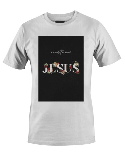 Camiseta Camisa Flores Jesus