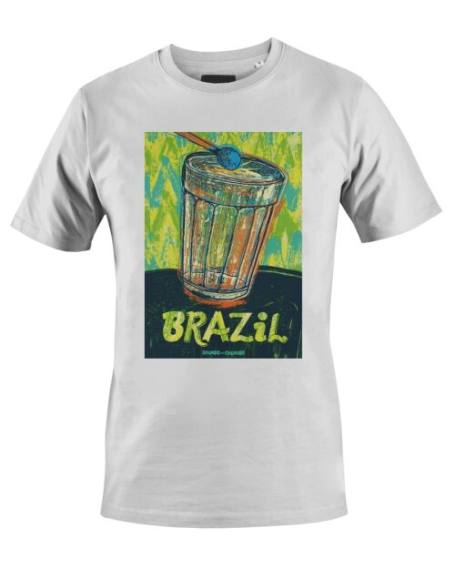 Camiseta Camisa Brasil Brazil Tambor Copo Americano