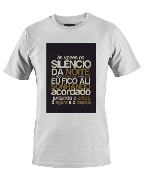 Camiseta Camisa As vezes no silencio da noite Caetano Veloso Sozinho