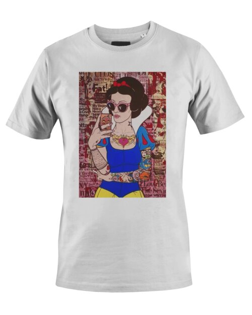 Camiseta Camisa Gold Branca de Neve