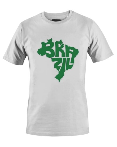 Camiseta Camisa Mapa Brasil Brazil
