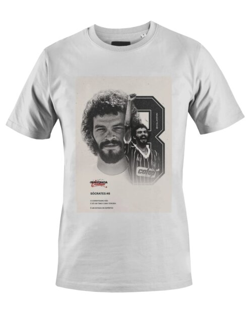 Camiseta Camisa Democracia Sócrates Futebol