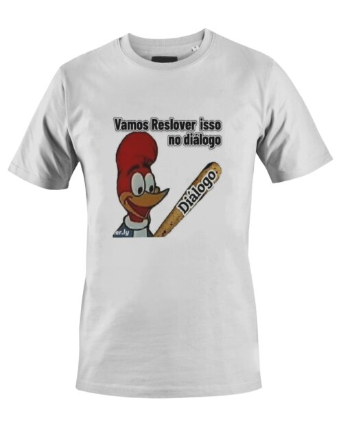 Camiseta Camisa Vamos resolver isso no Diálogo